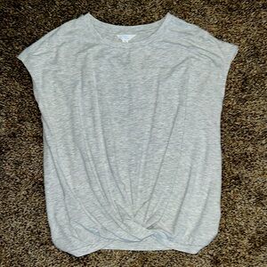 Time and Tru short sleeve top. Front gathering at waistline